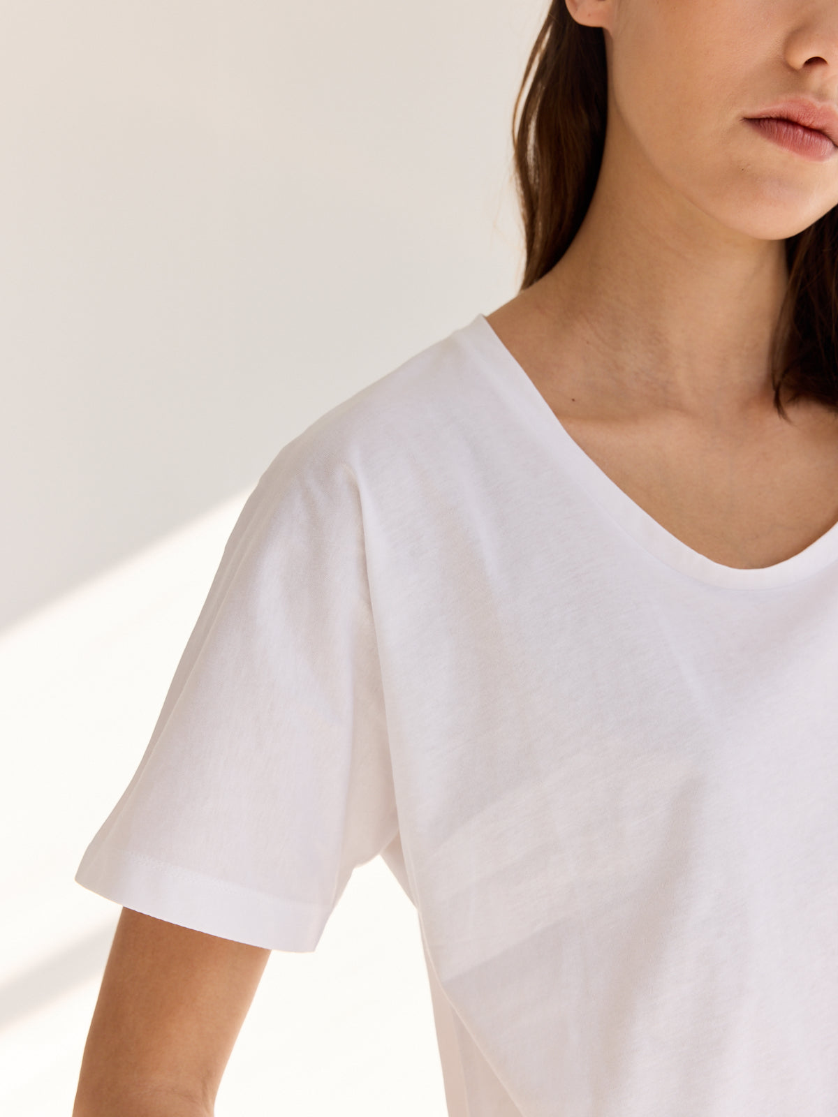 Organic Rond T-shirt 24p Blanc