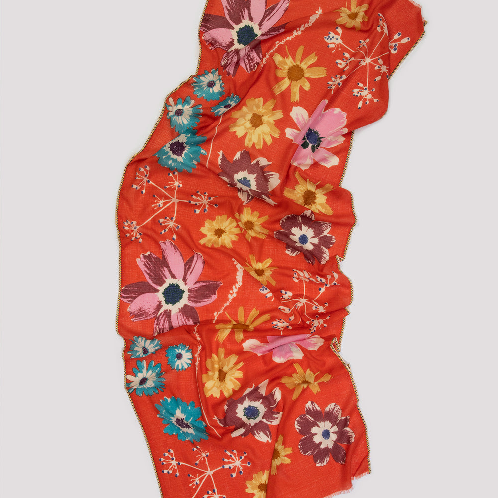 Flowered scarf sw2493 tangine - Epice