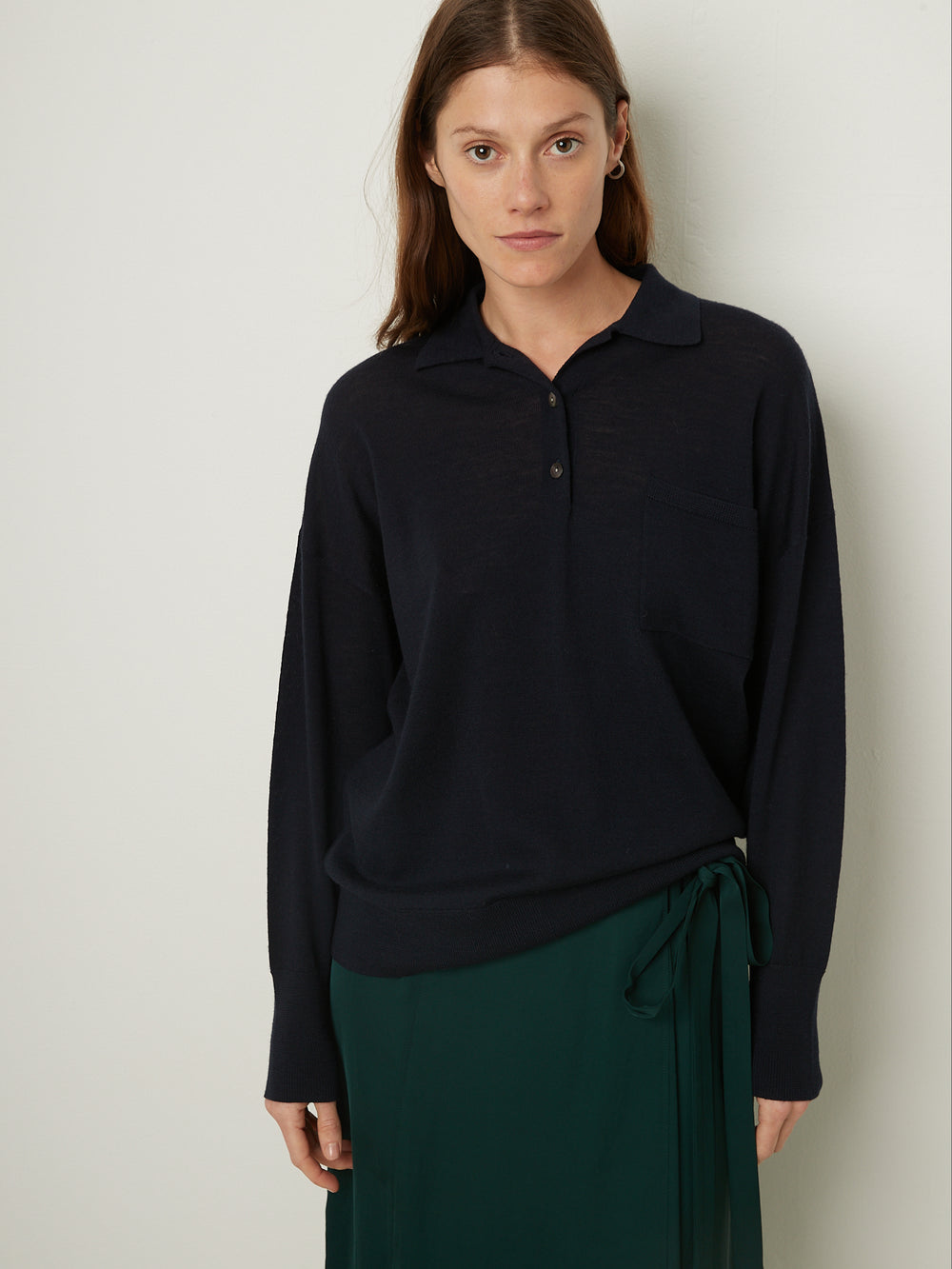 Fine Polo sweater 24a Midnight