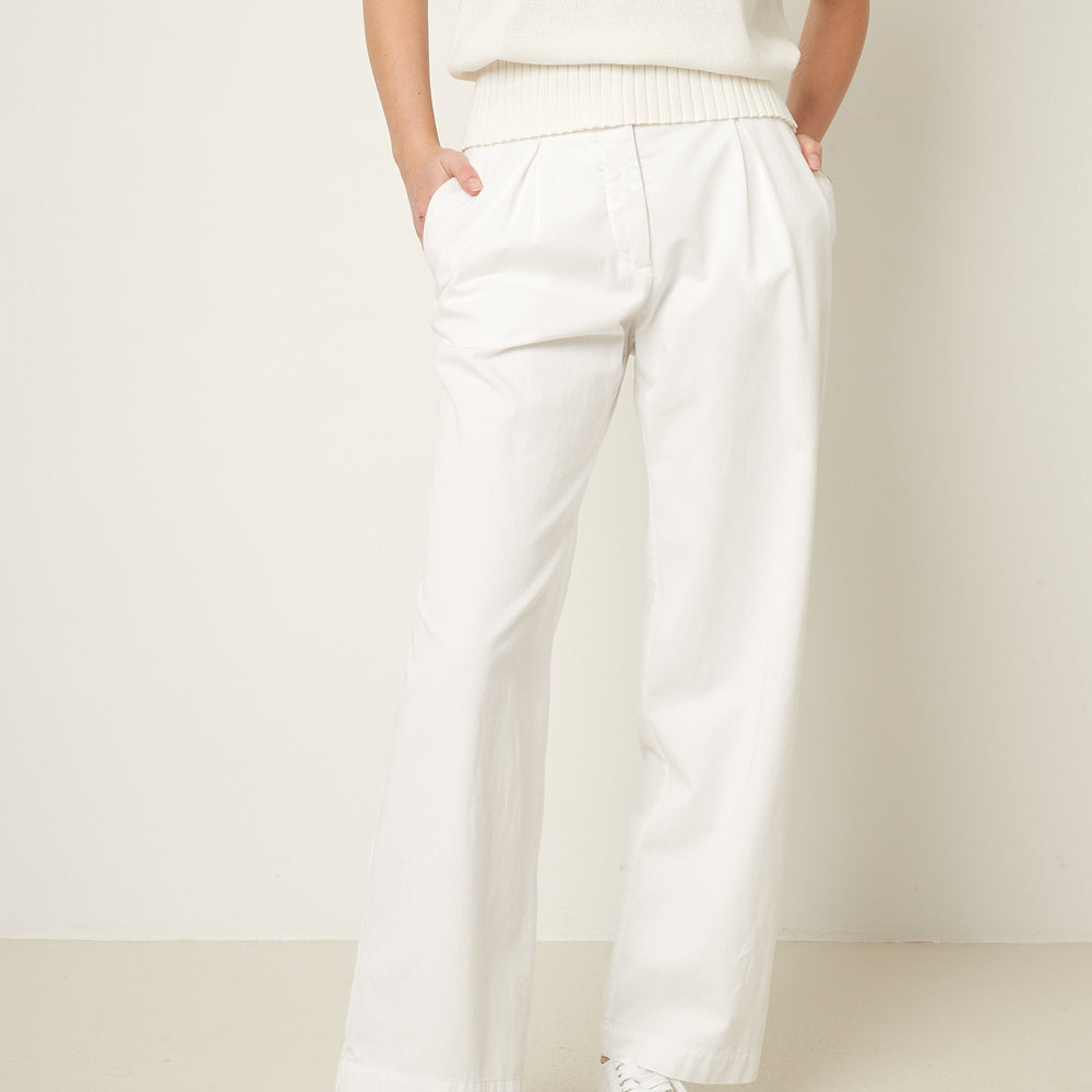 Twill Lusca pants 25p White