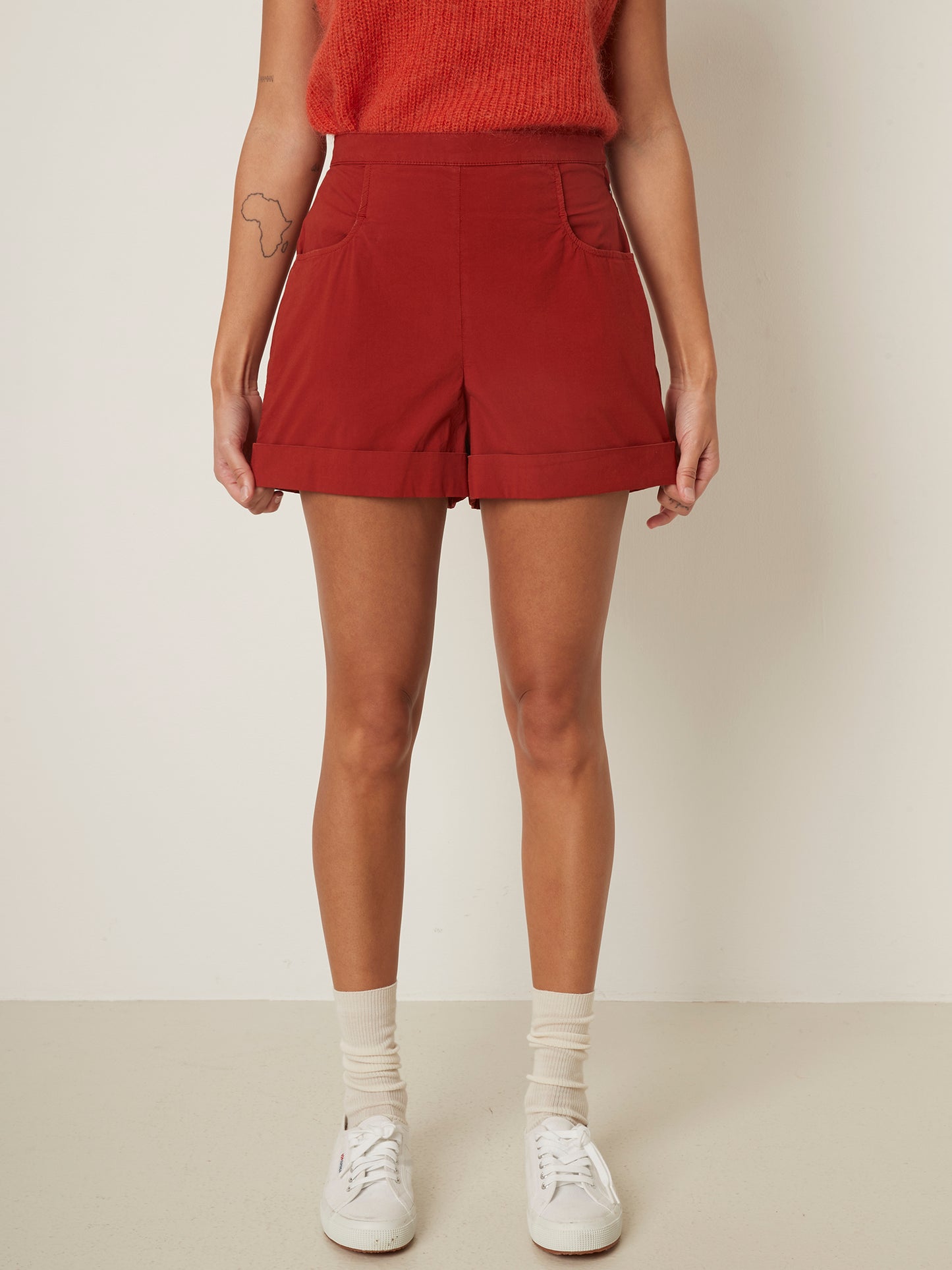 Pop Basci short 25p Red