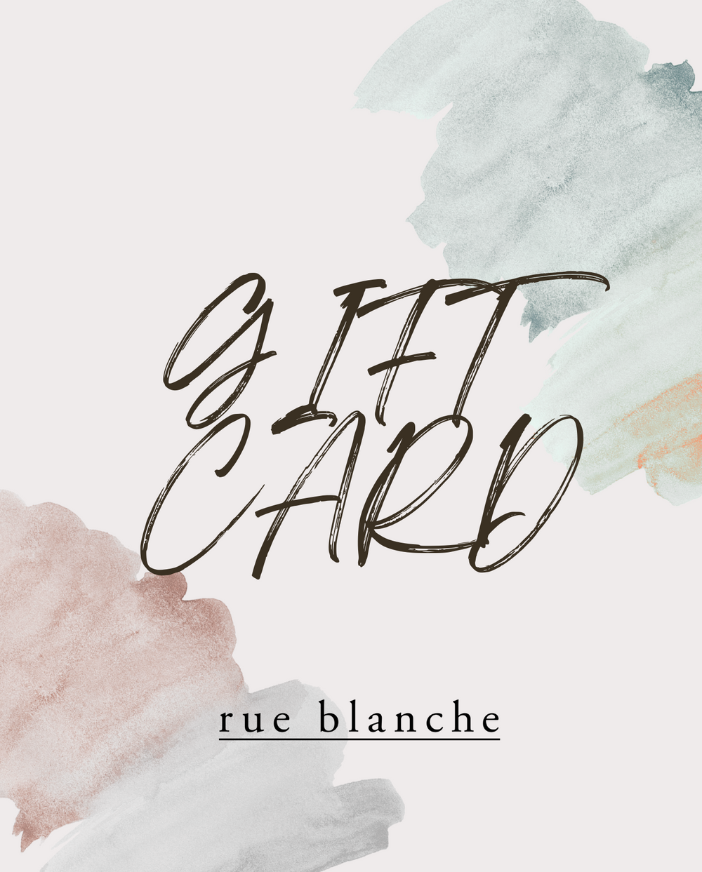 rue blanche Gift Card