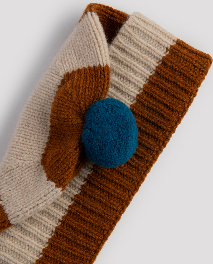 
                      
                        Pompom hat stripes cumin/oatmeal - Jo Gordon
                      
                    