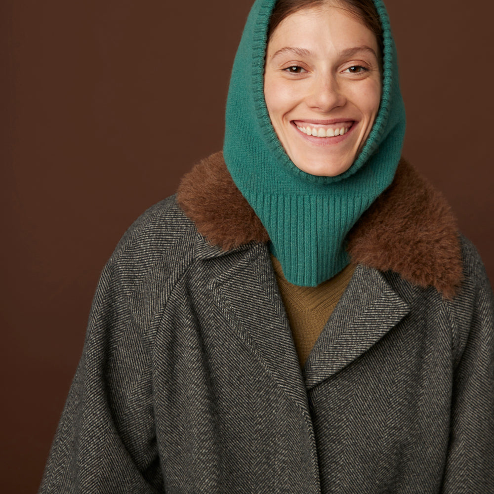 Wool Hood 24a Green