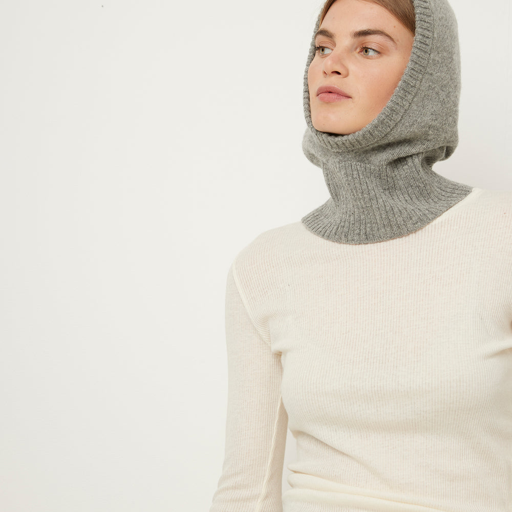 Wool Hood 24a Grey